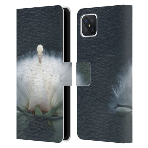 Pixelmated Animals Surreal Pets Peacock Wish Leather Book Wallet Case Cover For OPPO Reno4 Z 5G