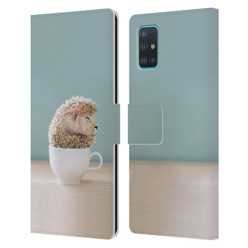 Pixelmated Animals Surreal Pets Lionhog Leather Book Wallet Case Cover For Samsung Galaxy A51 (2019)