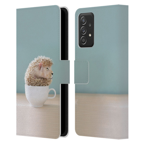 Pixelmated Animals Surreal Pets Lionhog Leather Book Wallet Case Cover For Samsung Galaxy A52 / A52s / 5G (2021)