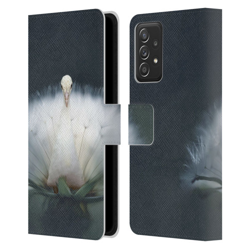 Pixelmated Animals Surreal Pets Peacock Wish Leather Book Wallet Case Cover For Samsung Galaxy A53 5G (2022)