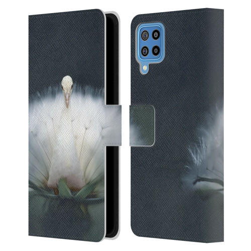 Pixelmated Animals Surreal Pets Peacock Wish Leather Book Wallet Case Cover For Samsung Galaxy F22 (2021)