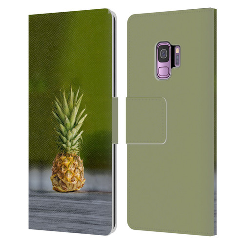 Pixelmated Animals Surreal Pets Pineapple Turtle Leather Book Wallet Case Cover For Samsung Galaxy S9