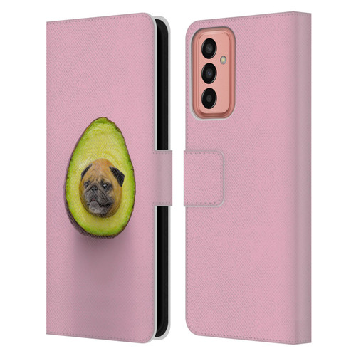 Pixelmated Animals Surreal Pets Pugacado Leather Book Wallet Case Cover For Samsung Galaxy M13 (2022)