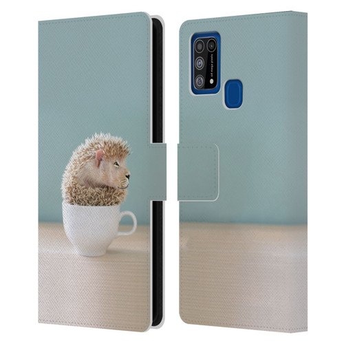 Pixelmated Animals Surreal Pets Lionhog Leather Book Wallet Case Cover For Samsung Galaxy M31 (2020)