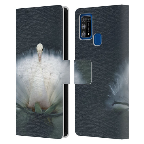 Pixelmated Animals Surreal Pets Peacock Wish Leather Book Wallet Case Cover For Samsung Galaxy M31 (2020)