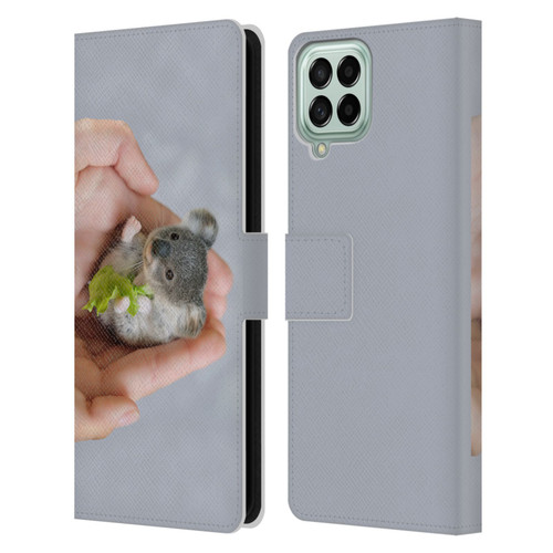 Pixelmated Animals Surreal Pets Baby Koala Leather Book Wallet Case Cover For Samsung Galaxy M33 (2022)