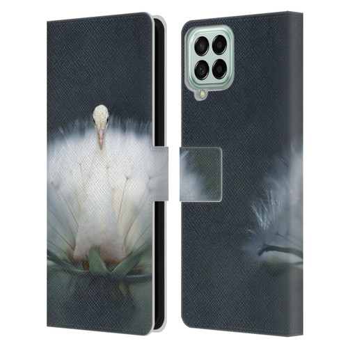 Pixelmated Animals Surreal Pets Peacock Wish Leather Book Wallet Case Cover For Samsung Galaxy M33 (2022)