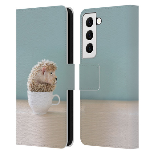 Pixelmated Animals Surreal Pets Lionhog Leather Book Wallet Case Cover For Samsung Galaxy S22 5G