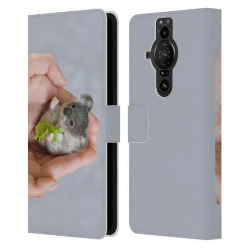 Pixelmated Animals Surreal Pets Baby Koala Leather Book Wallet Case Cover For Sony Xperia Pro-I