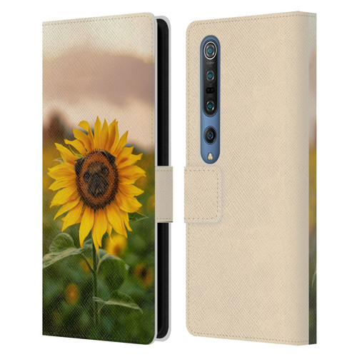 Pixelmated Animals Surreal Pets Pugflower Leather Book Wallet Case Cover For Xiaomi Mi 10 5G / Mi 10 Pro 5G