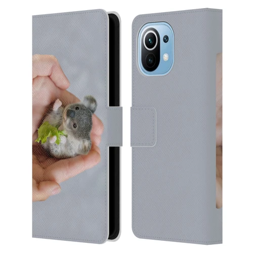 Pixelmated Animals Surreal Pets Baby Koala Leather Book Wallet Case Cover For Xiaomi Mi 11