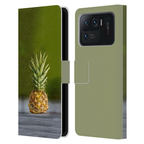 Pixelmated Animals Surreal Pets Pineapple Turtle Leather Book Wallet Case Cover For Xiaomi Mi 11 Ultra