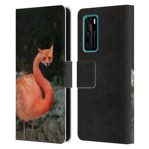 Pixelmated Animals Surreal Wildlife Foxmingo Leather Book Wallet Case Cover For Huawei P40 5G
