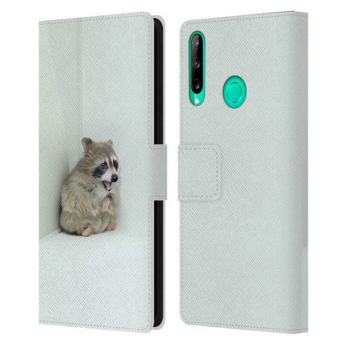 Pixelmated Animals Surreal Wildlife Hamster Raccoon Leather Book Wallet Case Cover For Huawei P40 lite E