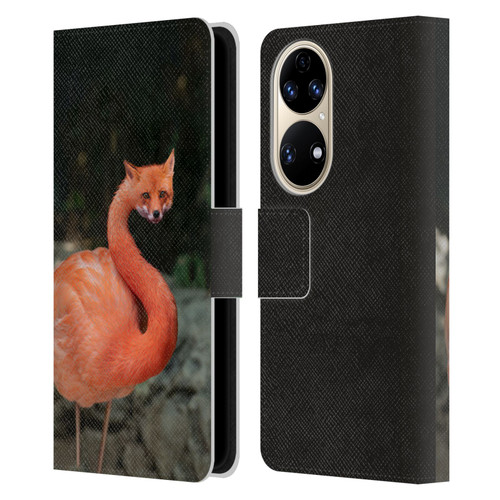 Pixelmated Animals Surreal Wildlife Foxmingo Leather Book Wallet Case Cover For Huawei P50