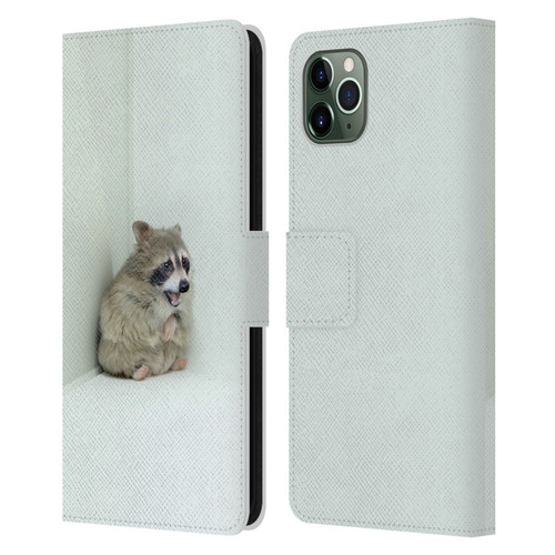 Pixelmated Animals Surreal Wildlife Hamster Raccoon Leather Book Wallet Case Cover For Apple iPhone 11 Pro Max