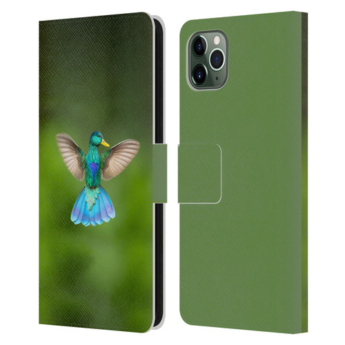 Pixelmated Animals Surreal Wildlife Quaking Bird Leather Book Wallet Case Cover For Apple iPhone 11 Pro Max