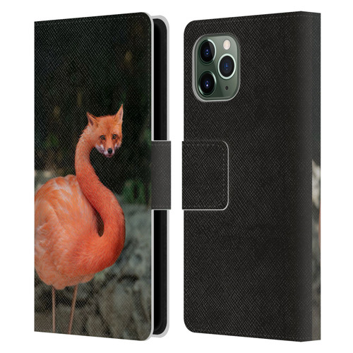 Pixelmated Animals Surreal Wildlife Foxmingo Leather Book Wallet Case Cover For Apple iPhone 11 Pro