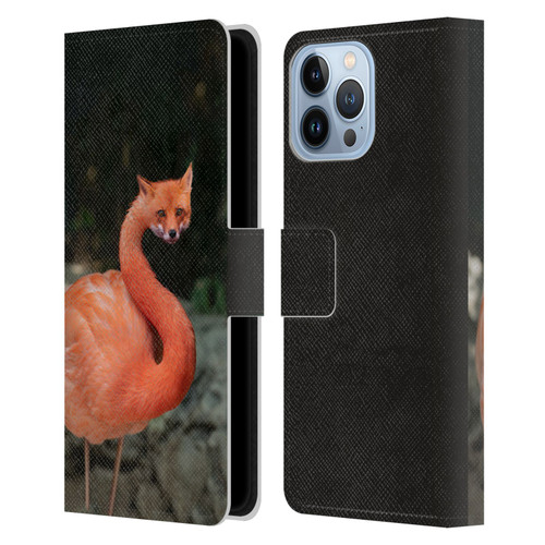 Pixelmated Animals Surreal Wildlife Foxmingo Leather Book Wallet Case Cover For Apple iPhone 13 Pro Max