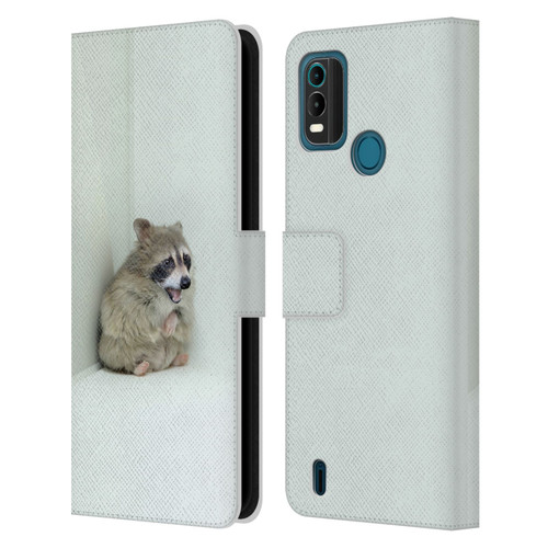 Pixelmated Animals Surreal Wildlife Hamster Raccoon Leather Book Wallet Case Cover For Nokia G11 Plus