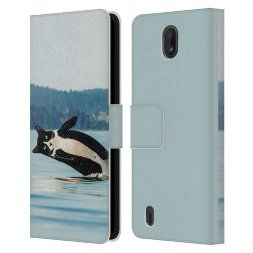 Pixelmated Animals Surreal Wildlife Orcat Leather Book Wallet Case Cover For Nokia C01 Plus/C1 2nd Edition