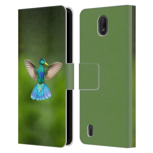 Pixelmated Animals Surreal Wildlife Quaking Bird Leather Book Wallet Case Cover For Nokia C01 Plus/C1 2nd Edition