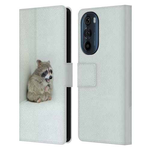Pixelmated Animals Surreal Wildlife Hamster Raccoon Leather Book Wallet Case Cover For Motorola Edge 30