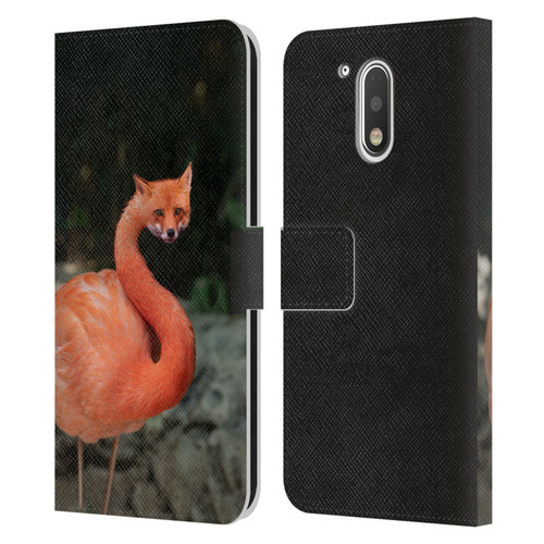 Pixelmated Animals Surreal Wildlife Foxmingo Leather Book Wallet Case Cover For Motorola Moto G41