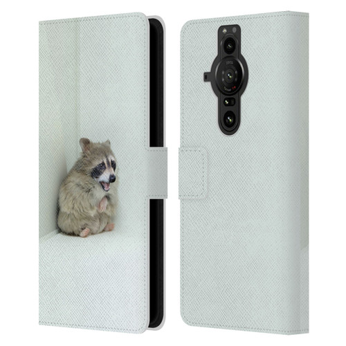 Pixelmated Animals Surreal Wildlife Hamster Raccoon Leather Book Wallet Case Cover For Sony Xperia Pro-I