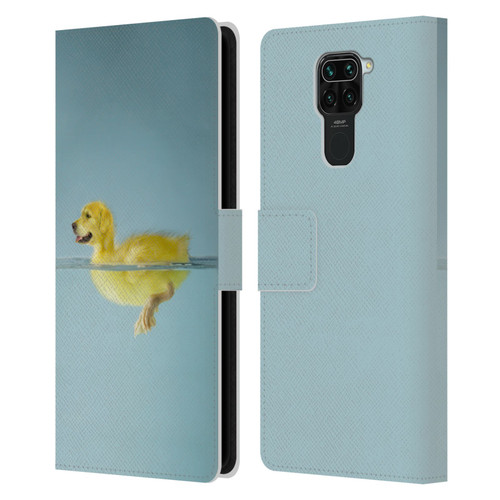 Pixelmated Animals Surreal Wildlife Dog Duck Leather Book Wallet Case Cover For Xiaomi Redmi Note 9 / Redmi 10X 4G