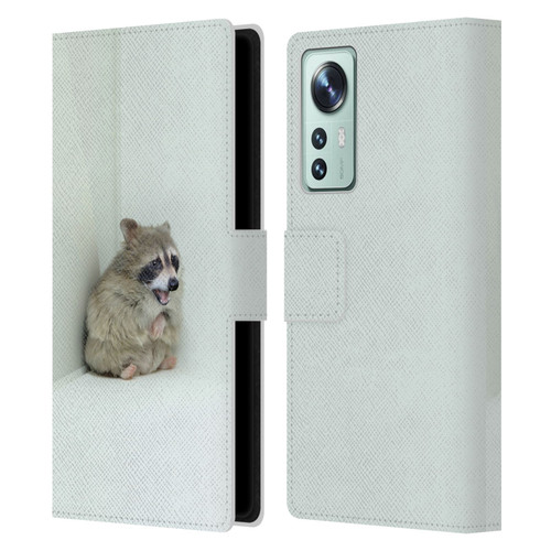 Pixelmated Animals Surreal Wildlife Hamster Raccoon Leather Book Wallet Case Cover For Xiaomi 12