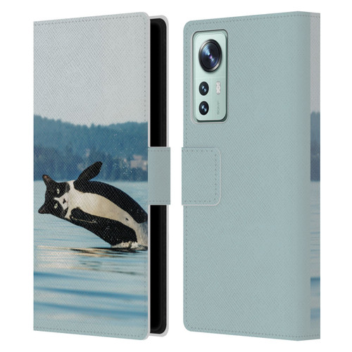 Pixelmated Animals Surreal Wildlife Orcat Leather Book Wallet Case Cover For Xiaomi 12