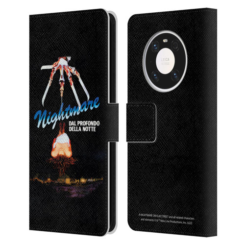 A Nightmare On Elm Street (1984) Graphics Nightmare Leather Book Wallet Case Cover For Huawei Mate 40 Pro 5G