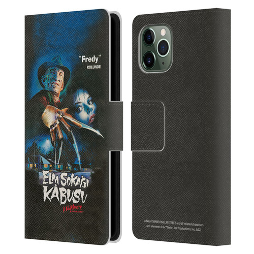 A Nightmare On Elm Street (1984) Graphics Elm Sokagi Leather Book Wallet Case Cover For Apple iPhone 11 Pro