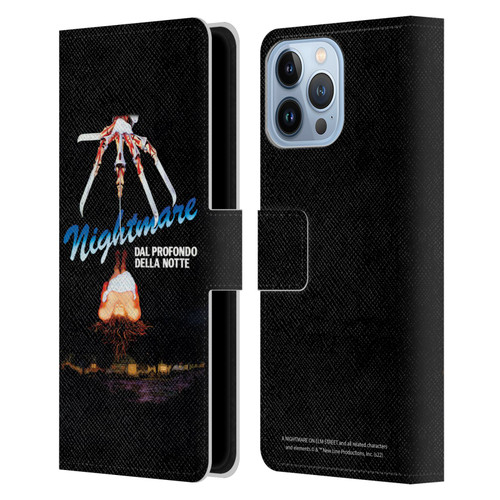 A Nightmare On Elm Street (1984) Graphics Nightmare Leather Book Wallet Case Cover For Apple iPhone 13 Pro Max