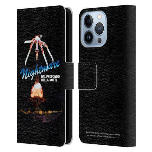 A Nightmare On Elm Street (1984) Graphics Nightmare Leather Book Wallet Case Cover For Apple iPhone 13 Pro