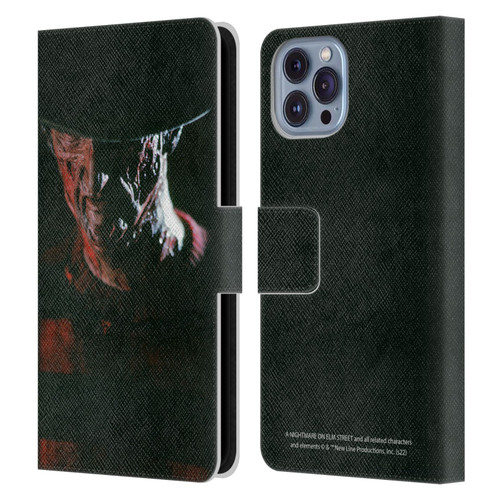 A Nightmare On Elm Street (1984) Graphics Freddy Leather Book Wallet Case Cover For Apple iPhone 14