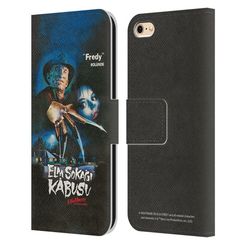 A Nightmare On Elm Street (1984) Graphics Elm Sokagi Leather Book Wallet Case Cover For Apple iPhone 6 / iPhone 6s