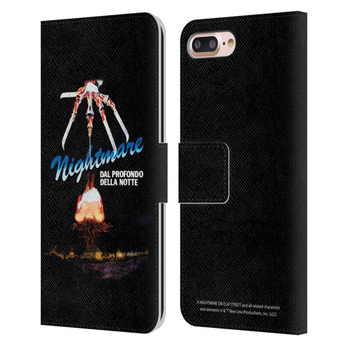 A Nightmare On Elm Street (1984) Graphics Nightmare Leather Book Wallet Case Cover For Apple iPhone 7 Plus / iPhone 8 Plus