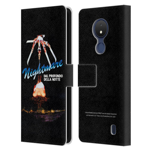A Nightmare On Elm Street (1984) Graphics Nightmare Leather Book Wallet Case Cover For Nokia C21