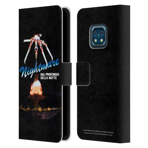 A Nightmare On Elm Street (1984) Graphics Nightmare Leather Book Wallet Case Cover For Nokia XR20