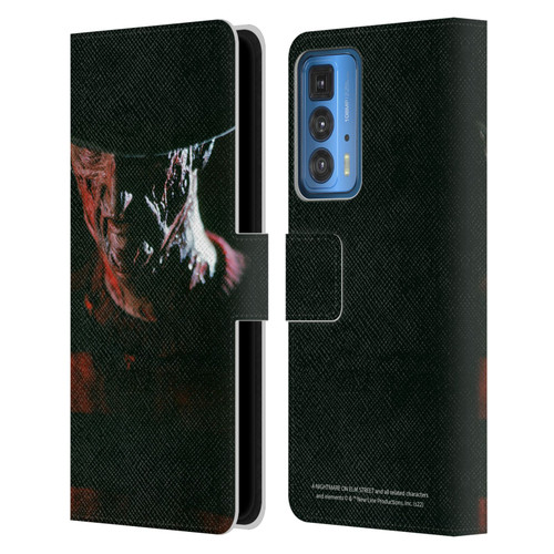 A Nightmare On Elm Street (1984) Graphics Freddy Leather Book Wallet Case Cover For Motorola Edge 20 Pro