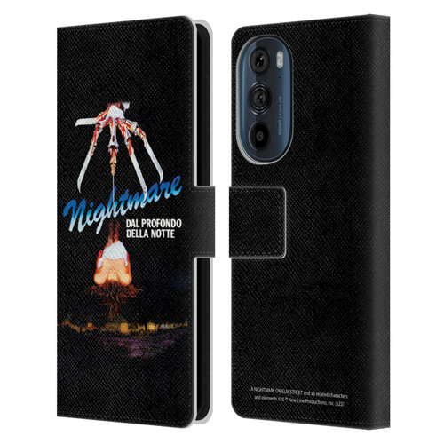 A Nightmare On Elm Street (1984) Graphics Nightmare Leather Book Wallet Case Cover For Motorola Edge 30