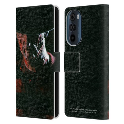 A Nightmare On Elm Street (1984) Graphics Freddy Leather Book Wallet Case Cover For Motorola Edge 30