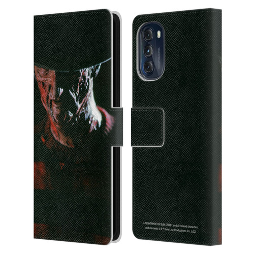 A Nightmare On Elm Street (1984) Graphics Freddy Leather Book Wallet Case Cover For Motorola Moto G (2022)