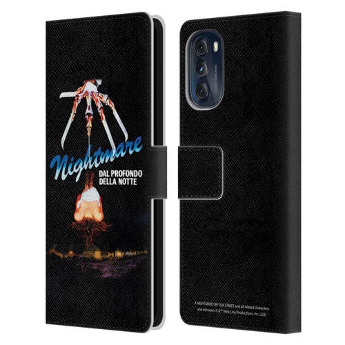 A Nightmare On Elm Street (1984) Graphics Nightmare Leather Book Wallet Case Cover For Motorola Moto G (2022)