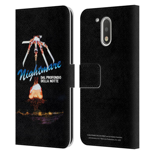 A Nightmare On Elm Street (1984) Graphics Nightmare Leather Book Wallet Case Cover For Motorola Moto G41