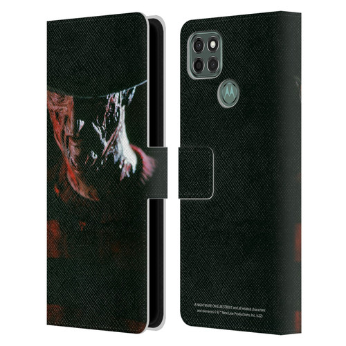 A Nightmare On Elm Street (1984) Graphics Freddy Leather Book Wallet Case Cover For Motorola Moto G9 Power
