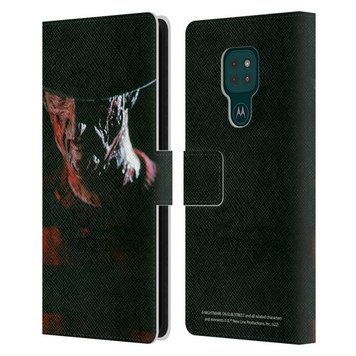 A Nightmare On Elm Street (1984) Graphics Freddy Leather Book Wallet Case Cover For Motorola Moto G9 Play