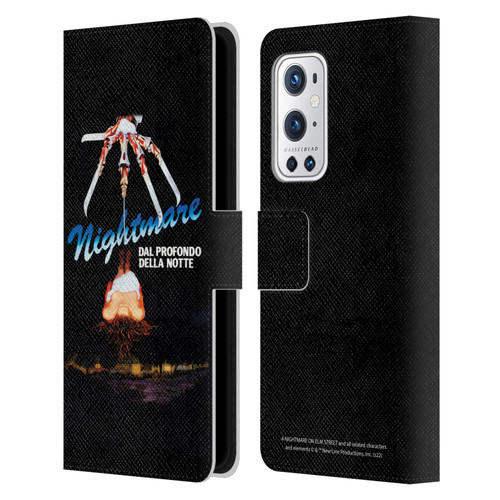 A Nightmare On Elm Street (1984) Graphics Nightmare Leather Book Wallet Case Cover For OnePlus 9 Pro